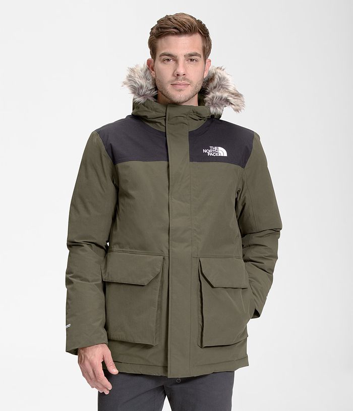 The North Face Winterjas Heren Tower Peak Parka WVZK10739 - Donkergroen